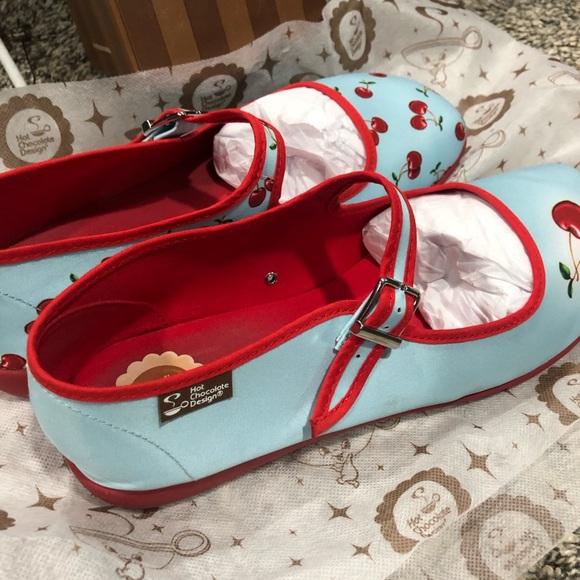 Cherry 🍒 Mary Jane Flats by Irregular Choices - Picture 9 of 16